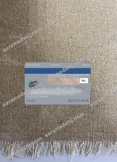 Australia Ing Direct bank master card photolook back